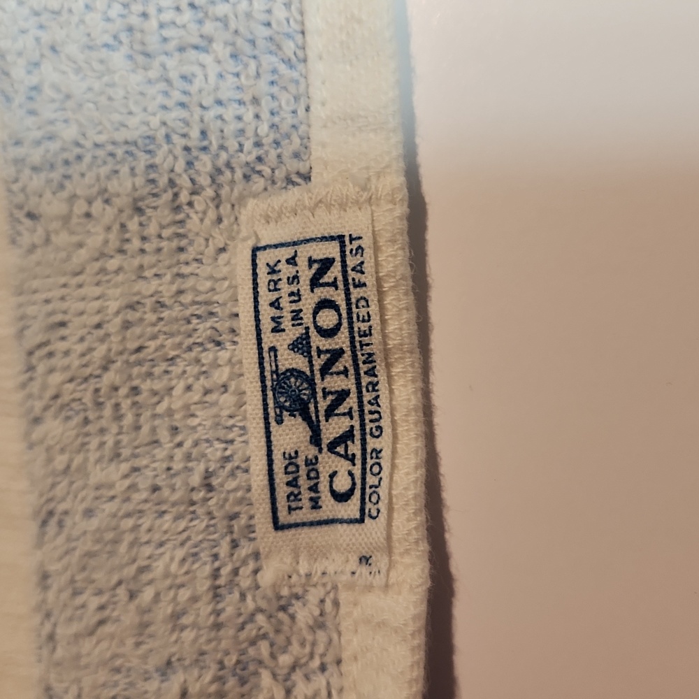 Unique vintage crocheted basket Cannon towel - Picture 4 of 5